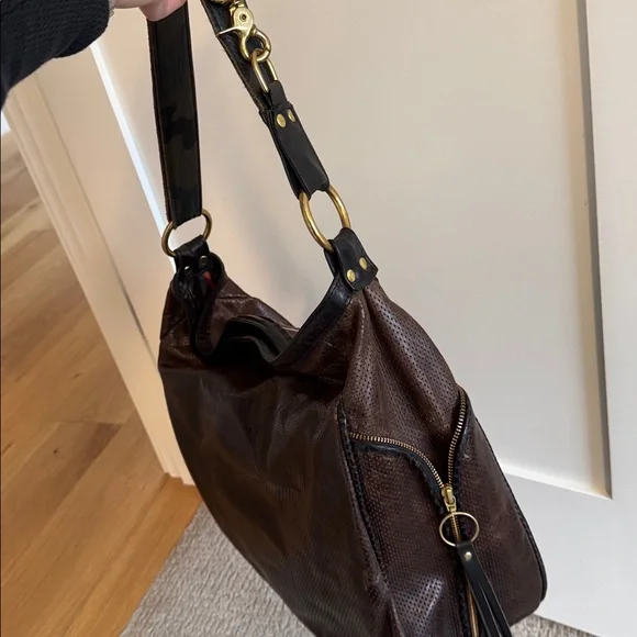 Maya Moon Designs Luxury Custom Leather Bag with Gold Accents - Picture 8 of 17